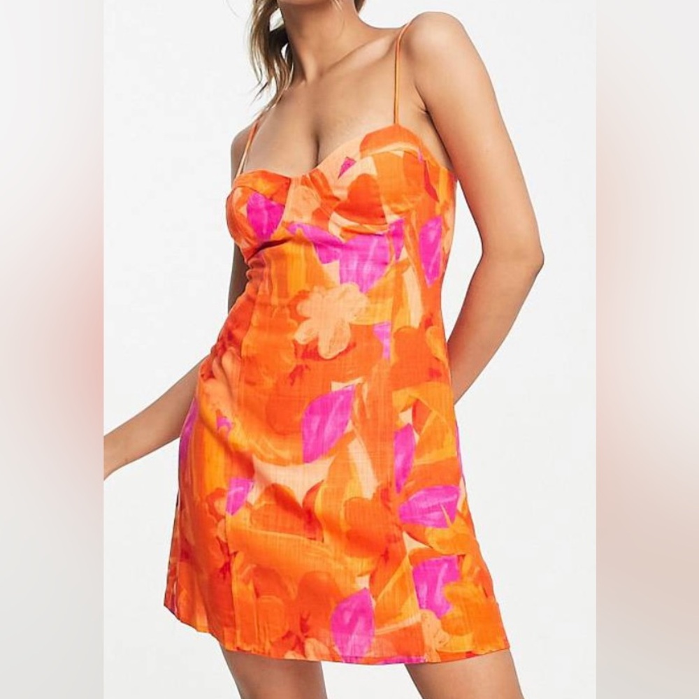 Stradivarius mini corset dress. Size small.